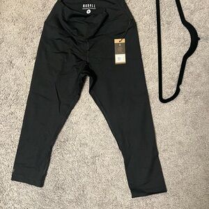 NOBULL Black Cropped Athletic workout leggings